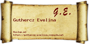 Guthercz Evelina névjegykártya